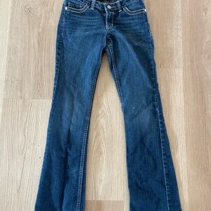 Levi's Jeans girls size 12 slim Bootcut. Thick Stitching . Great condition.